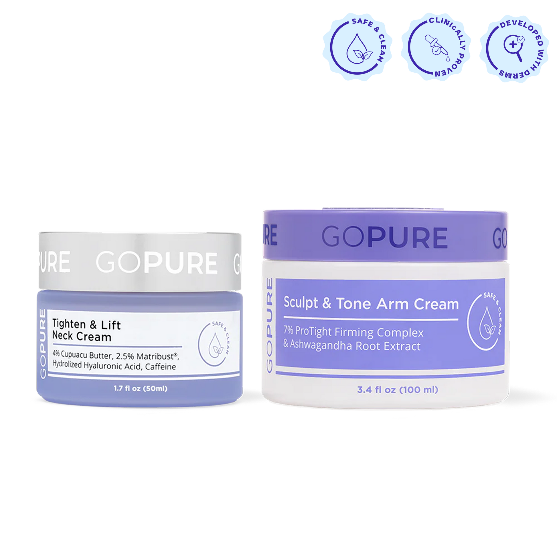 Sculpt & Lift Duo, goPure Beauty, Skin Cream, Anti-Aging Skin Care